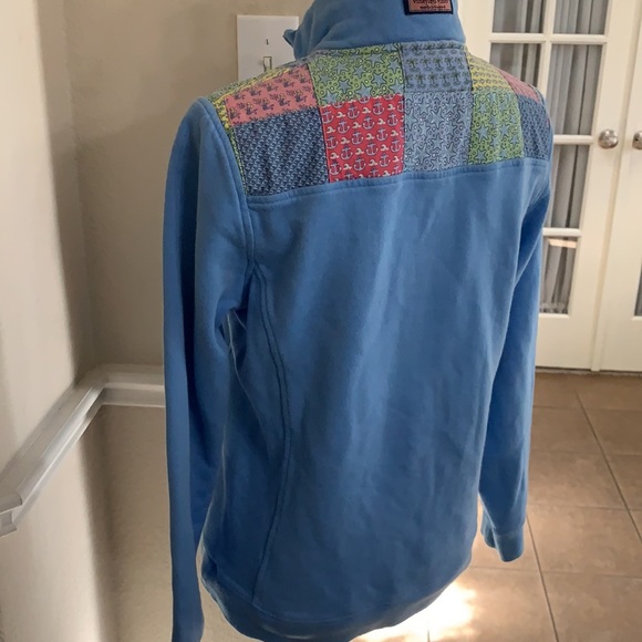 Vineyard Vines blue zip up pullover - Picture 3 of 17